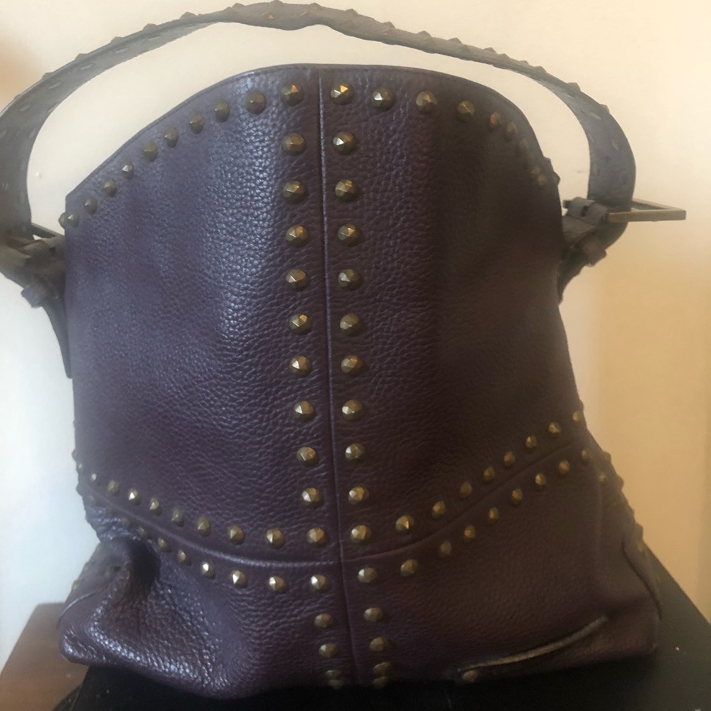 COPY - BCBG leather purse with studs.